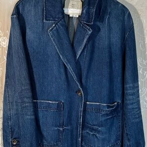 RARE HEI HEI ANTHROPOLOGIE Denim Blazer Jacket - Sample Pre-Fall 2017 Size Small
